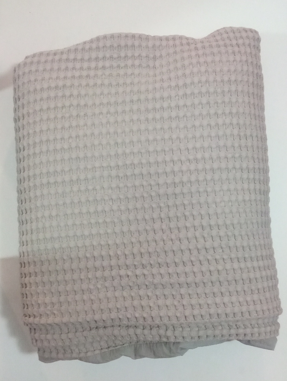 Waffle Knit Duvet Cover & Sham Twin New NQOT Levtex Home Light Taupe